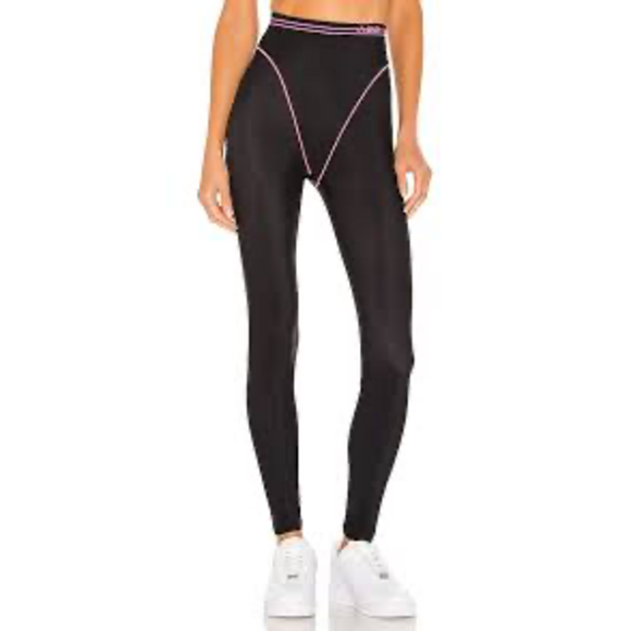 Adam Selman Sport French Cut Legging in Black - Picture 2 of 5
